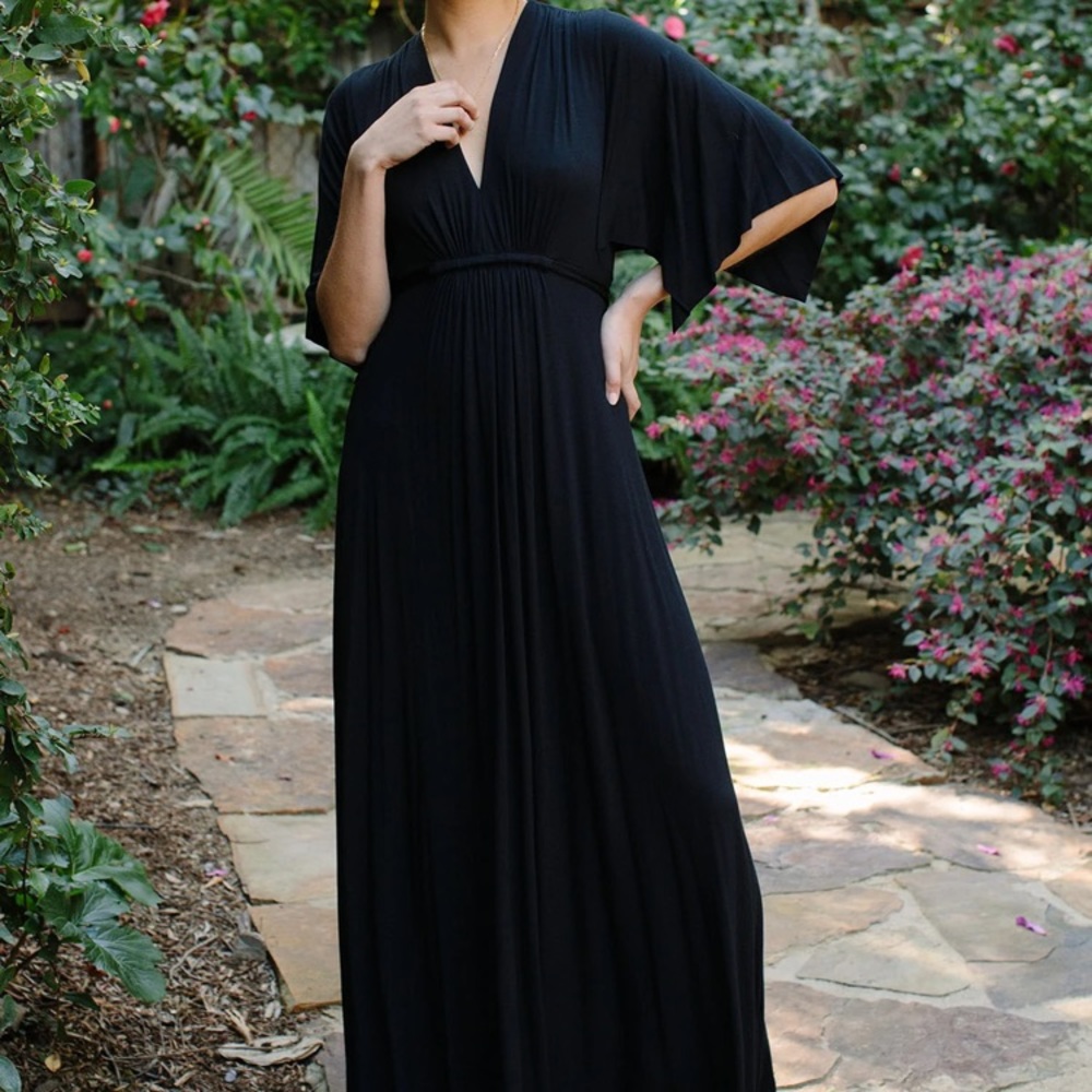 RACHEL PALLY Black Long Caftan Dress Medium
